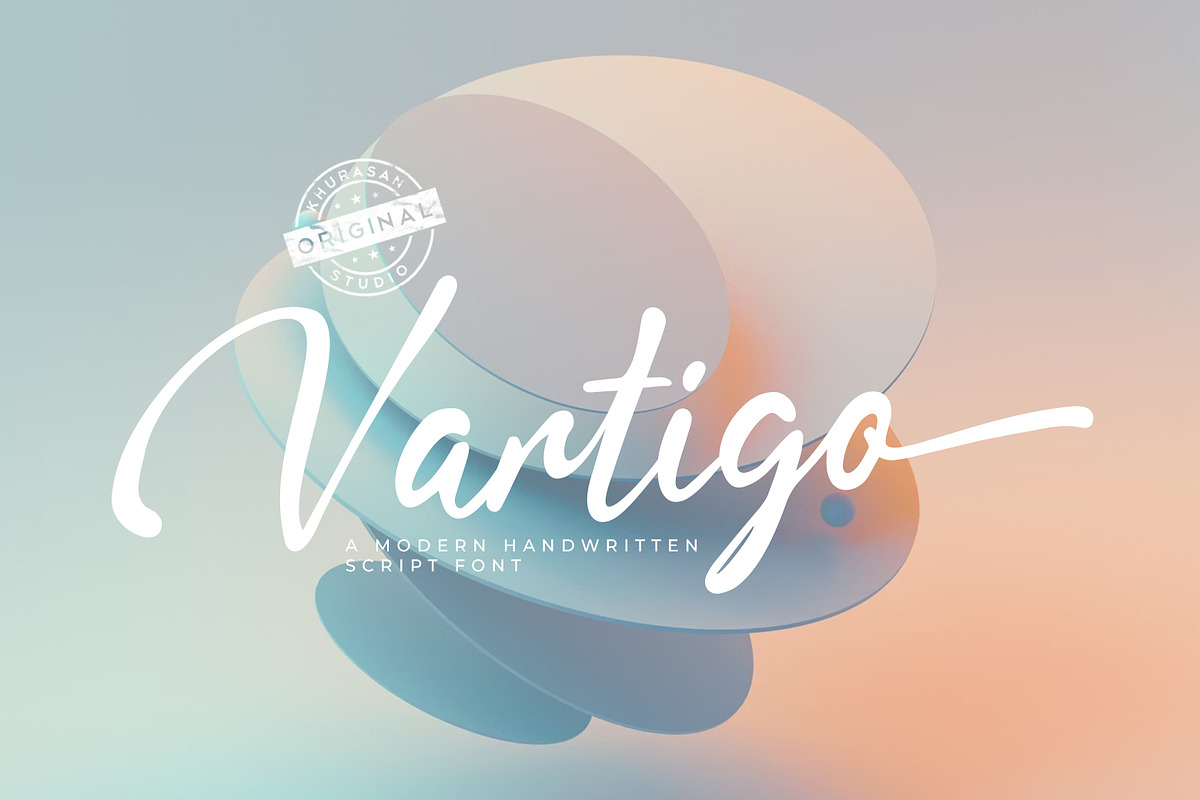Vartigo Script, a Script Font by khurasan (Photo 1 of 9)