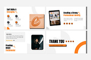 Orange Modern CV Portfolio Template, a Presentation Template by Eklip Studio (Thumbnail 2 of 6)