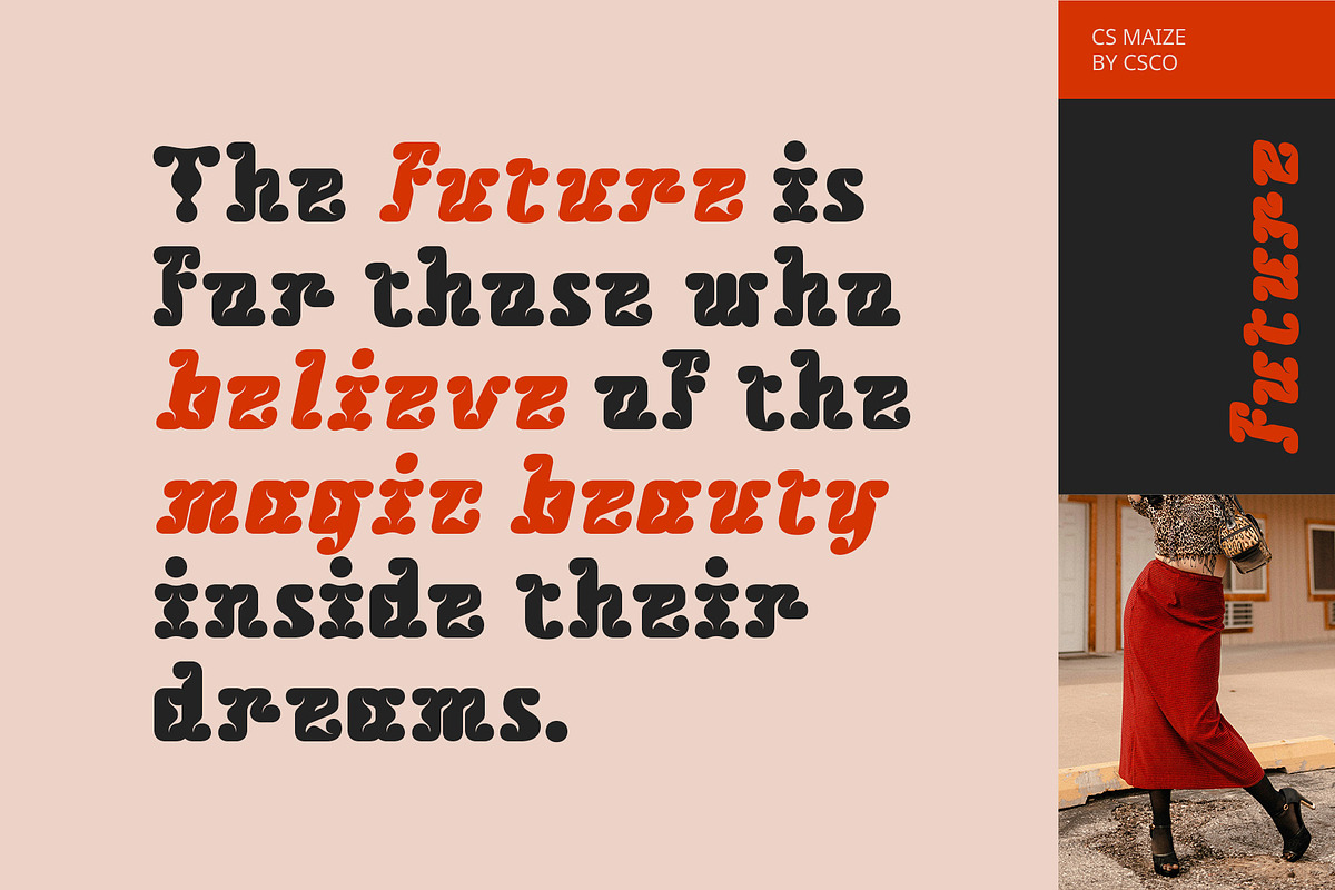 CS Maize – Bold Font, a Sans Serif Font by Craft Supply Co. (Photo 2 of 8)