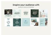 Coast Instagram Feed Canva Templates, a Social Media Template by Cultive Creative (Thumbnail 7 of 12)