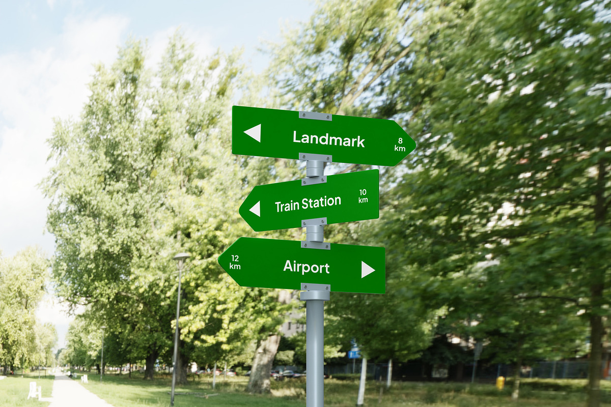 Street Direction Mockup, a Product Mockup by SLAB! Design (Photo 5 of 6)