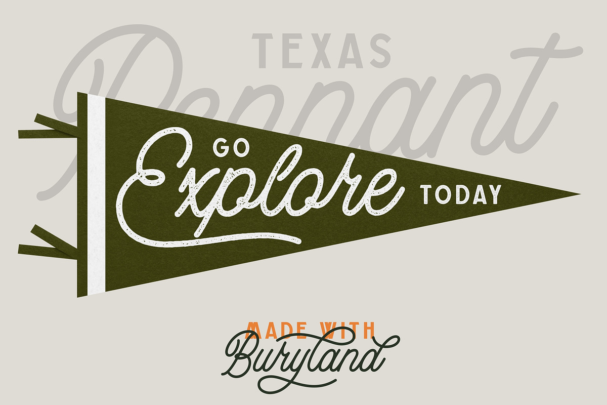 Buryland Typeface Family, a Script Font by YdhraStudio (Photo 10 of 15)