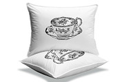 Sheet Transfer to Fabric - Teacup, a Print Template by Kseniya-Omega (Thumbnail 2 of 3)