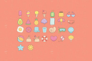 SUMMER FUN VECTOR ICONS, a Graphic by SunnyHunny (Thumbnail 5 of 5)