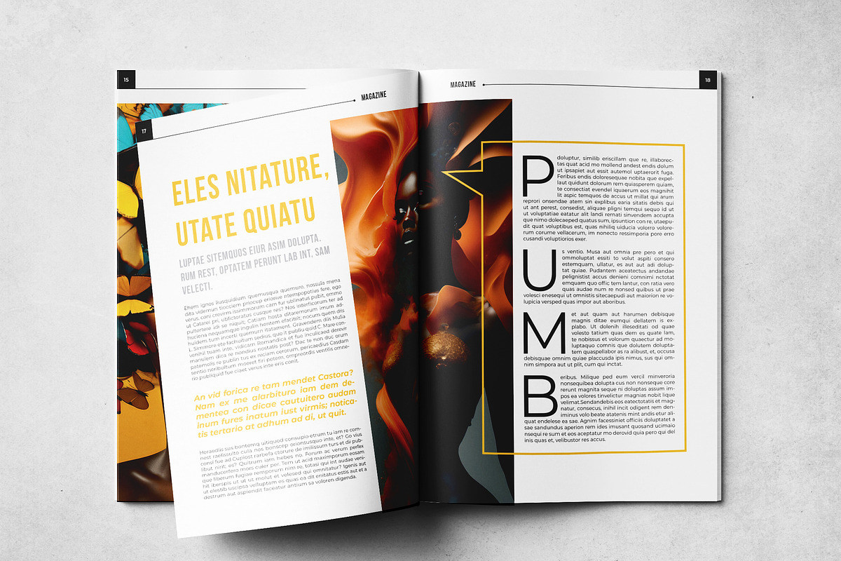 Magazine Layout Template, a Magazine Template by Grkic Creative (Photo 10 of 13)