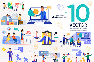 Training Vector Scenes