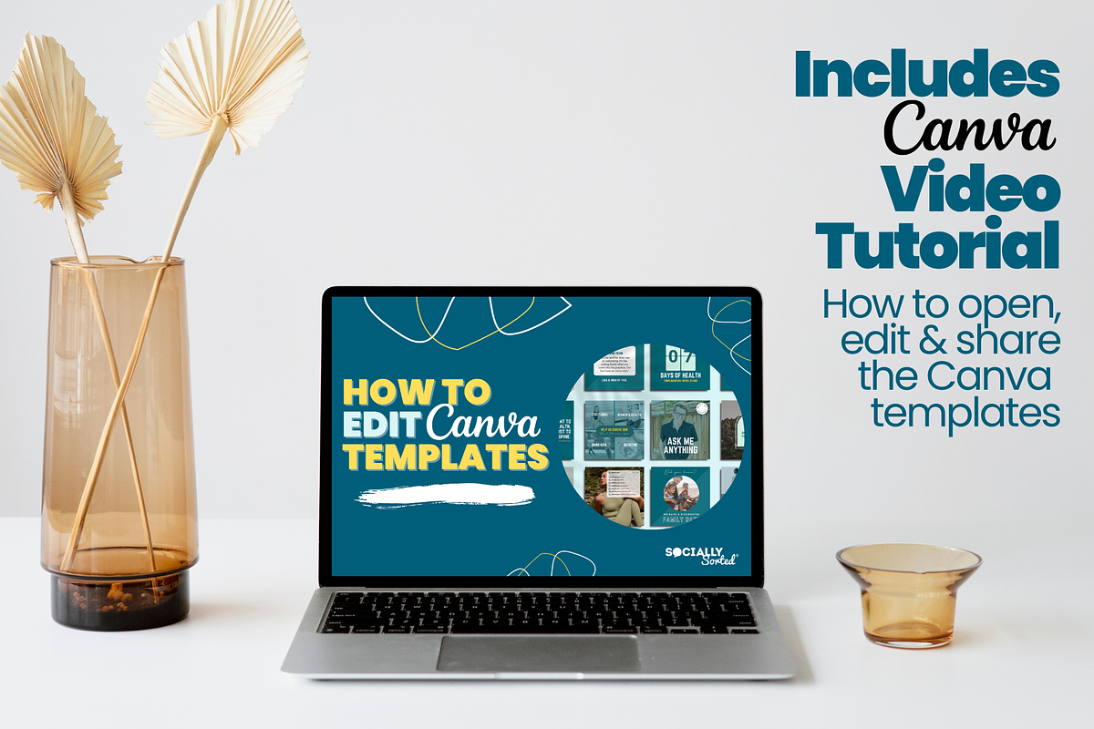 Modern Chiropractic Canva Templates, a Design Template by Socially Sorted (Photo 4 of 9)