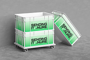 Plastic Crates Mockup, a Product Mockup by Neermana (Thumbnail 4 of 7)