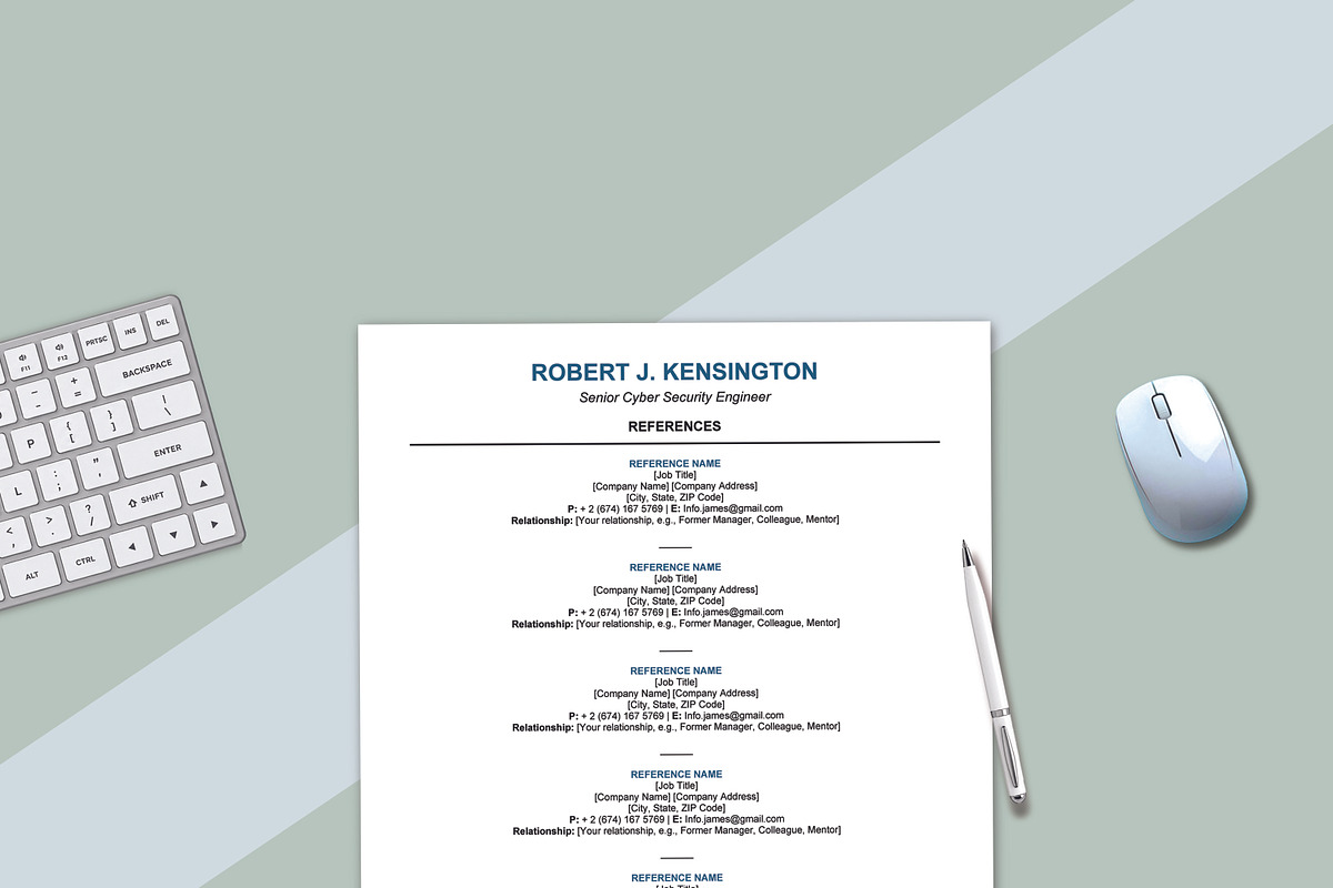 ATS Resume for Cyber Security, a Resume Template by Design_Xlab (Photo 5 of 10)