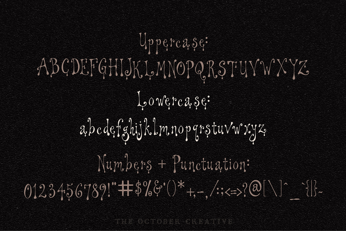 Nightmilk Melting Display Font, a Handwritten Font by The October Creative (Photo 2 of 8)