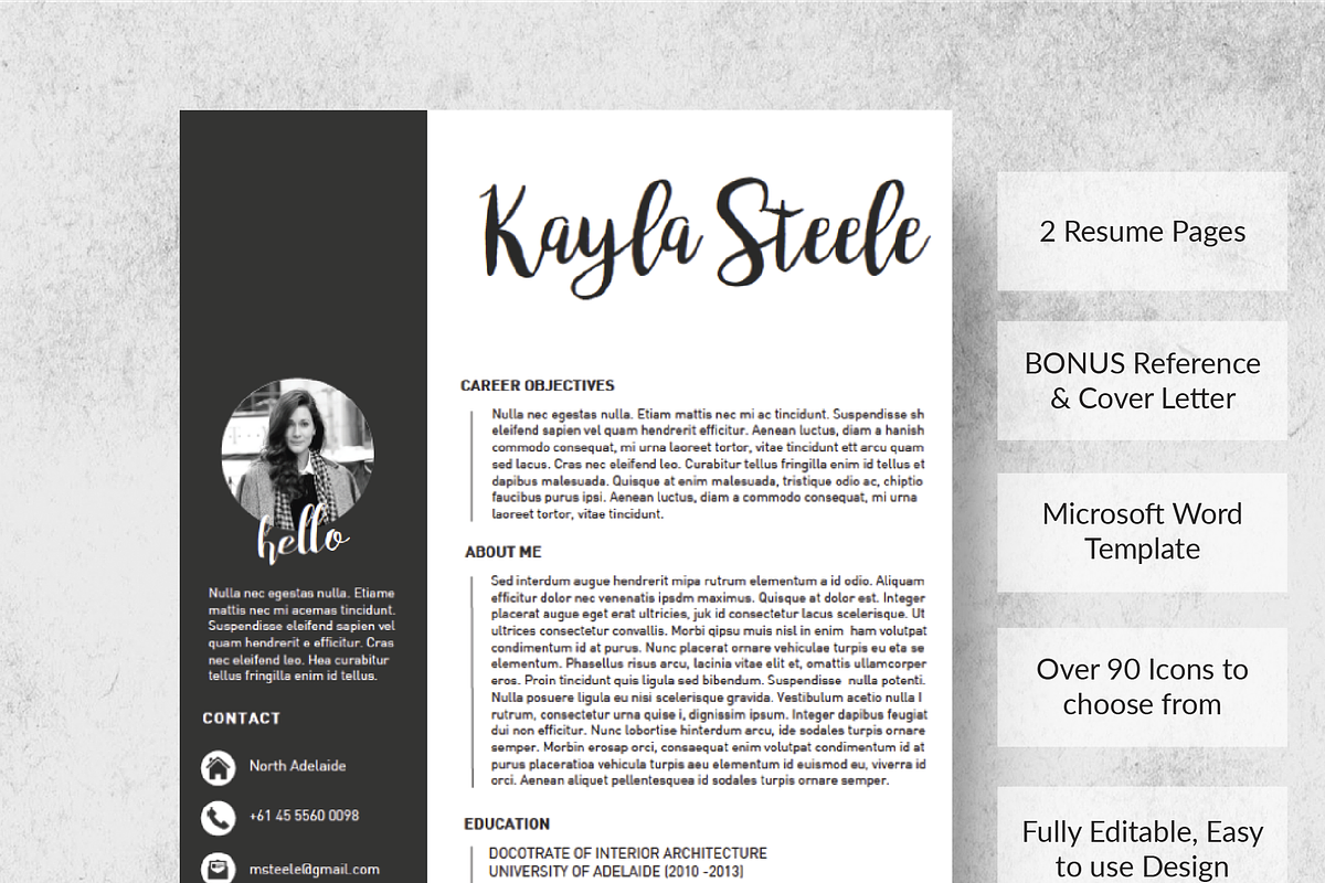 Energy Resume Template +Cover Letter, a Resume Template by Made By Hamilton (Photo 5 of 5)