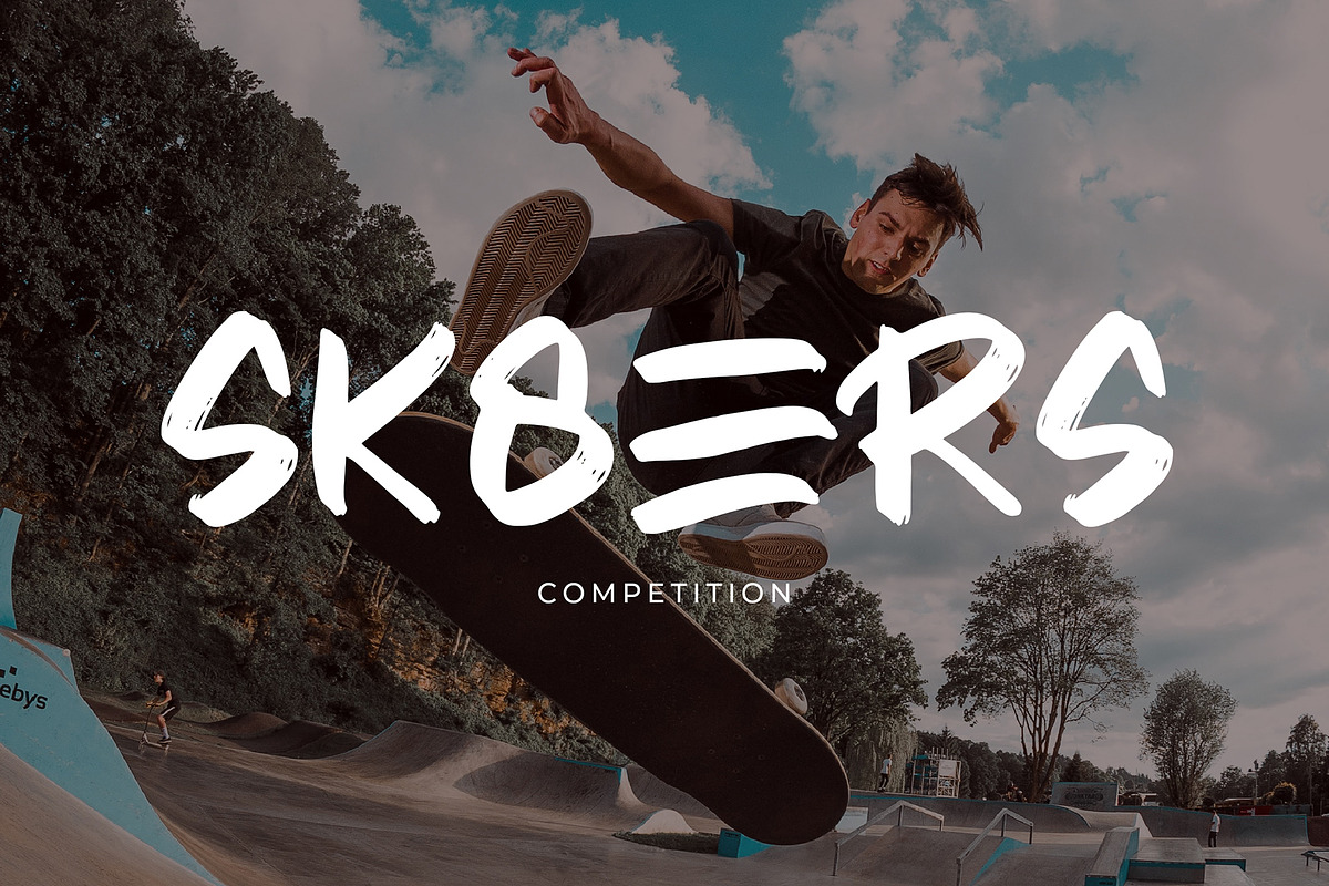 Yesto Dower Brush Font preview 5