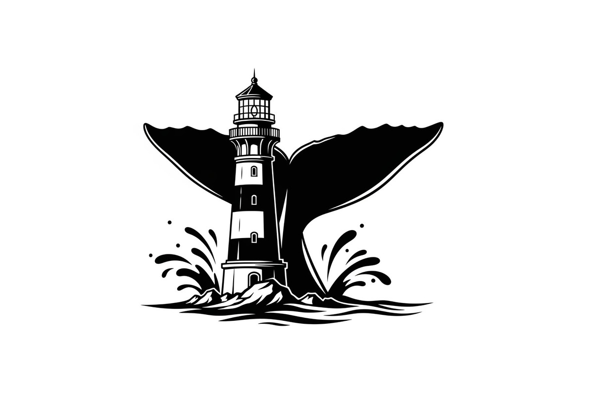 Whale Tail Lighthouse Bundle, an Object Illustration by yasushie (Photo 21 of 31)