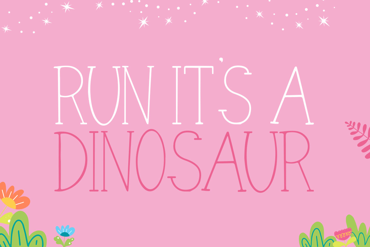 Dino Friends Font preview 3