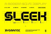 Sygmante – Modern Sci-Fi Display, a Sans Serif Font by Drizy (Thumbnail 3 of 10)