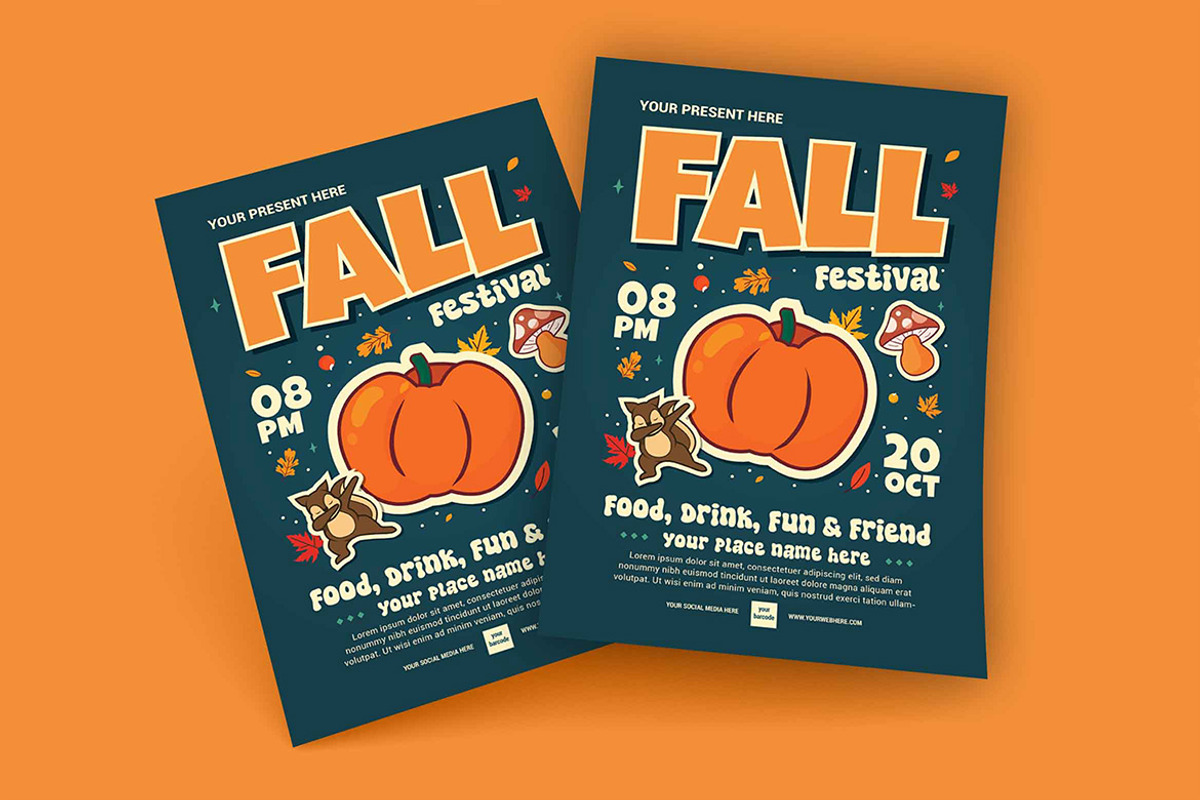 Fall Festival Flyer, a Flyer Template by megarez (Photo 3 of 3)