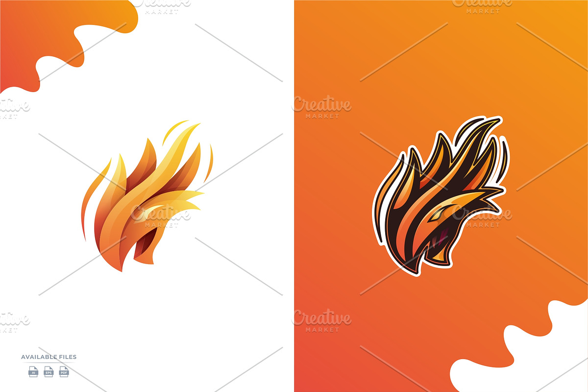 Dragons esport logo modern, a Branding & Logo Template by mhafifuadi