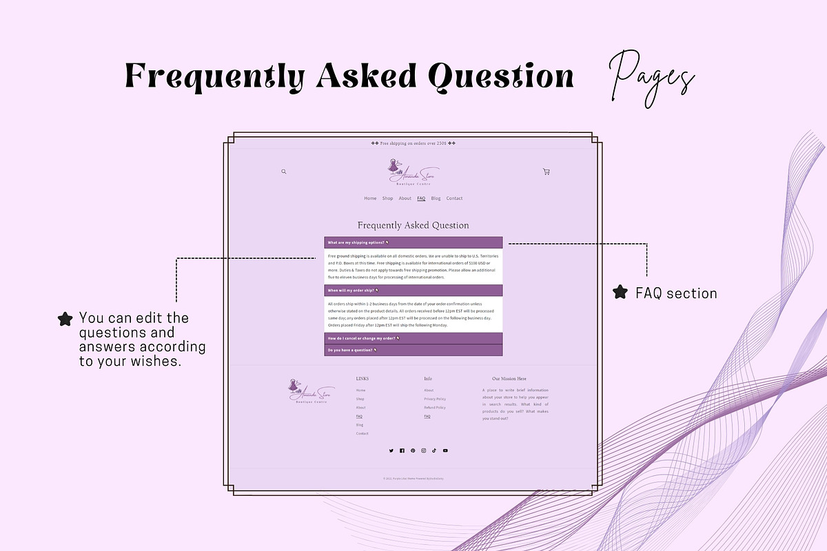 Pastel Lilac Gradient Shopify Theme, a Templates & Theme by DaisyStudio (Photo 9 of 10)