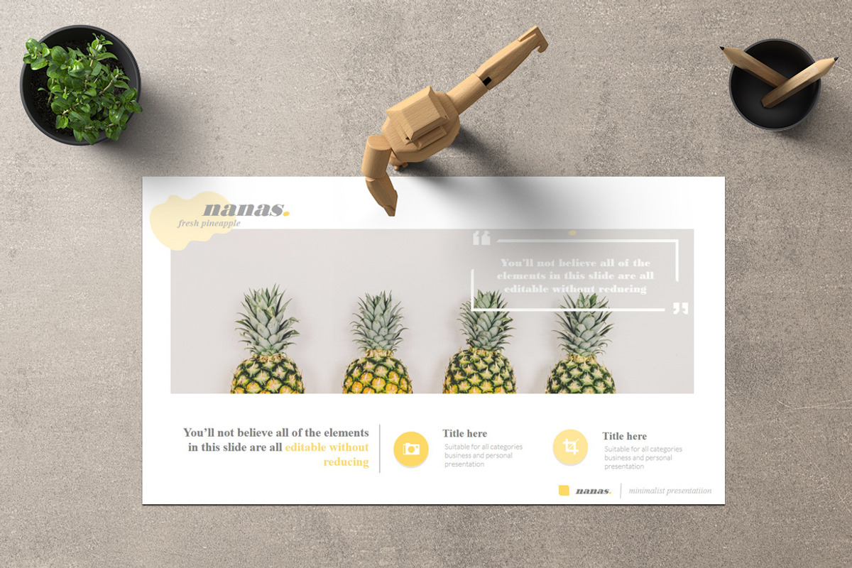 Nanas Google Slide, a Presentation Template by Dedijuniadi (Photo 4 of 4)