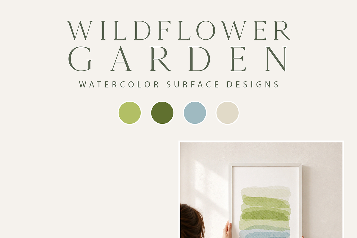 Wildflower Garden Watercolor Set, a Decorative Illustration by Karma (Photo 8 of 15)