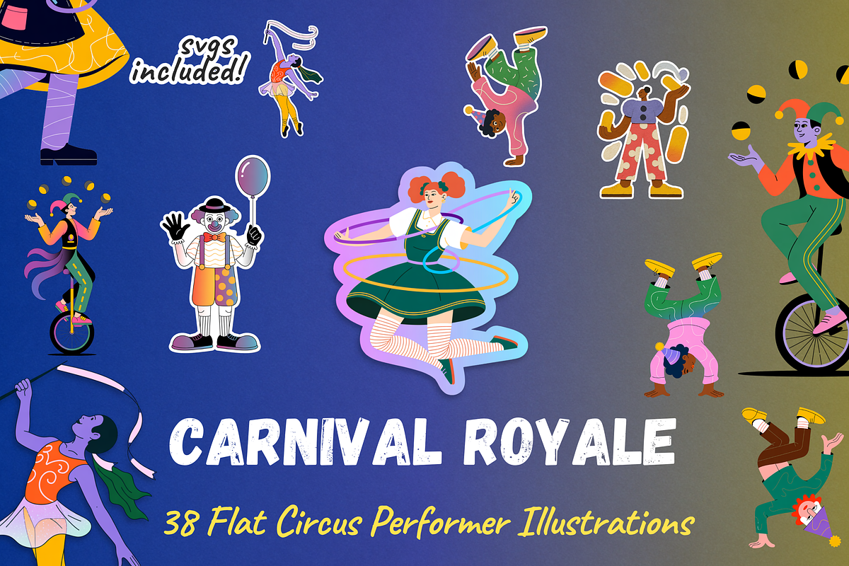Vibrant Circus Performer, an Object Graphic by Jakayla Digital Co (Photo 1 of 5)