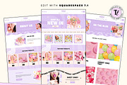 Purple Retro Squarespace Template, a Squarespace Template by Template Twist Shop (Thumbnail 3 of 10)