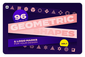 Geometric Shapes & Logo Marks vol.1, a Branding & Logo Template by Samolevsky