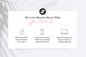 Showit Sales Landing Page Template