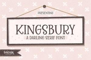 Kingsbury, A Darling Serif Caps Font