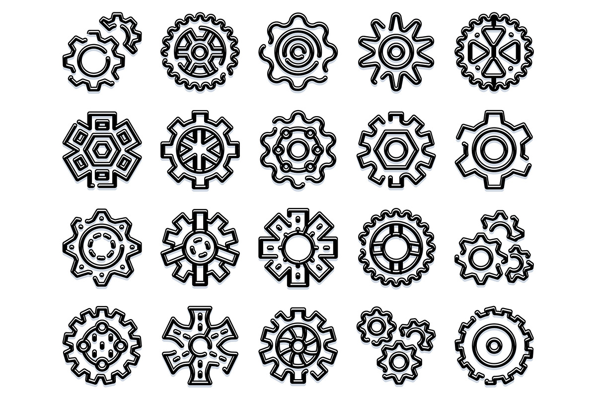 Gears collection illustrating, an Object Graphic by pikepicture (Photo 2 of 3)