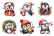 Cute Penguins Clipart Bundle, an Illustration by SinaCreation (Thumbnail 3 of 7)