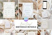 Editable Bee Day 1st Birthday Bundle, an Invitation Template by Digital_Mind (Thumbnail 1 of 9)