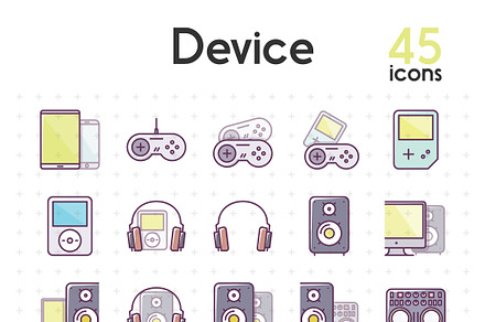 Device icons, an Outline Icon by sergei.kokota