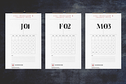 Minimal Numbers Wall Calendar 2025, a Stationery Template by Boris Cupac (Thumbnail 2 of 5)