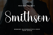Smithson | Script Font, a Handwritten Font by Scratchones (Thumbnail 1 of 8)