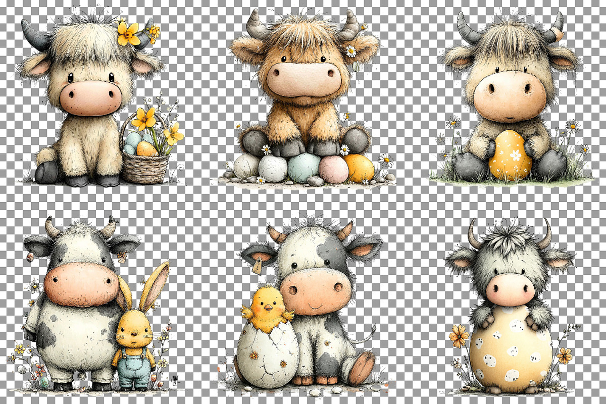 Whimsical Easter Clipart Png Bundle, an Illustration by Sublimation Artist (Photo 3 of 7)