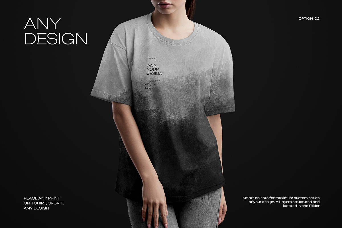 5 Mockups Woman Oversize T-Shirt, a Shirt Mockup by Grow Design Craft Studio (Photo 4 of 8)