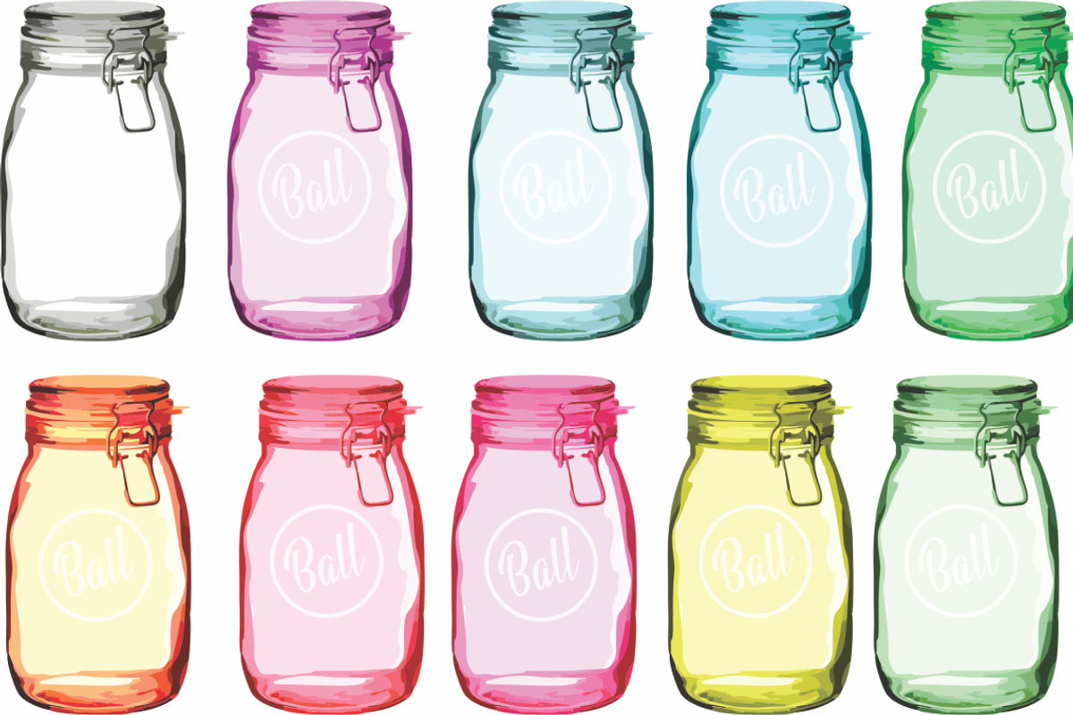 Mason jars with transparency, an Illustration by Kiwi Fruit Punch (Photo 2 of 2)