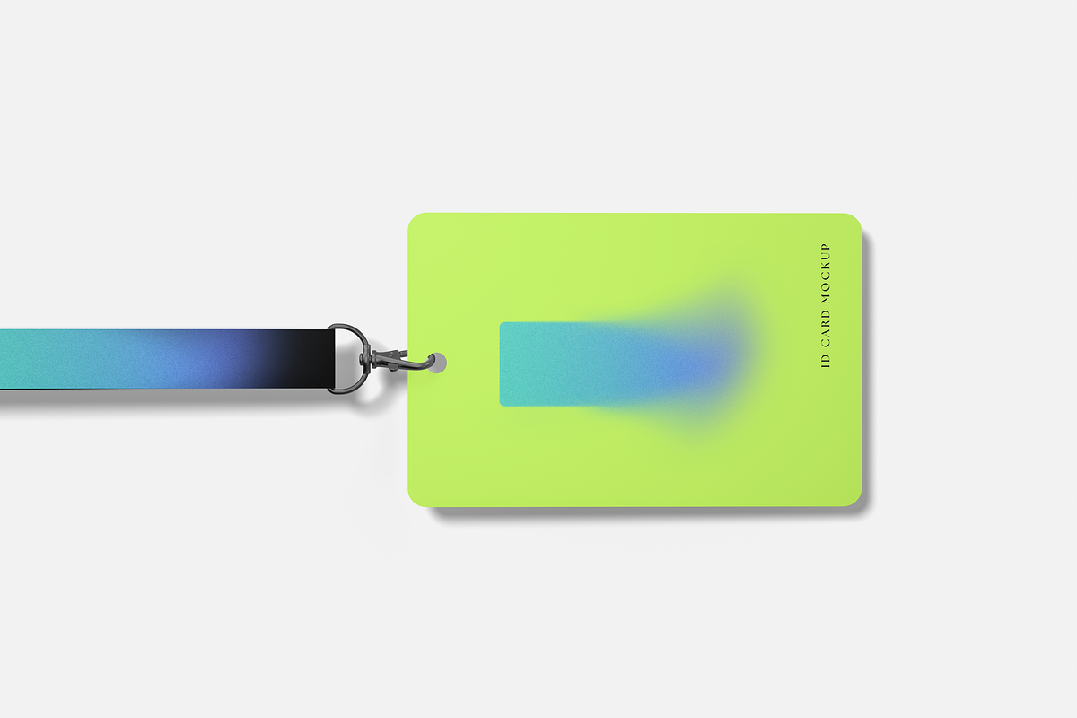 Id Card Lanyard Mockup, an Advertising Mockup by DSNA Mockup (Photo 3 of 5)