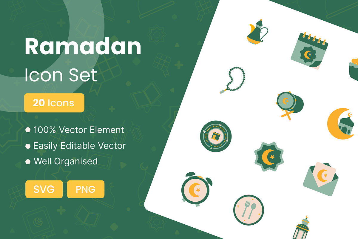 Ramadan Icon Set, an Icon by Premast (Photo 1 of 9)
