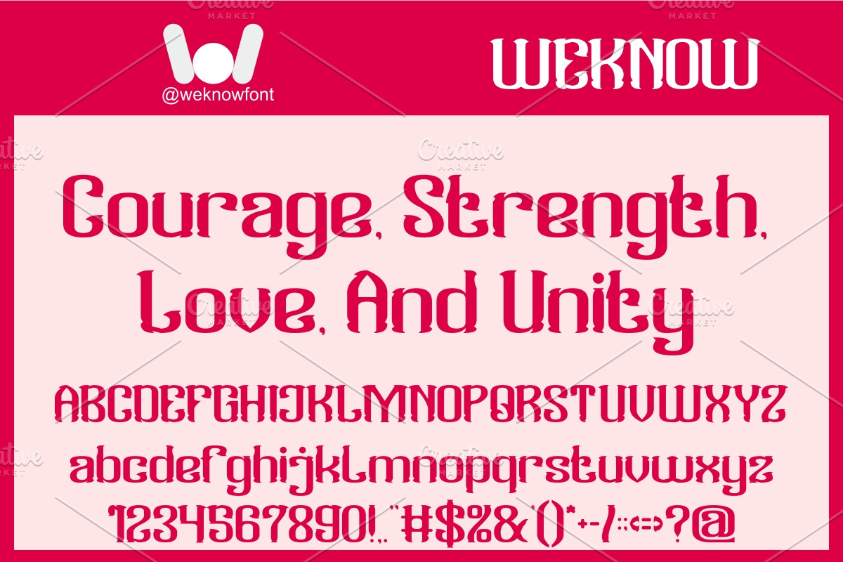 Mighty Hearts font, a Blackletter Font by weknow (Photo 2 of 8)