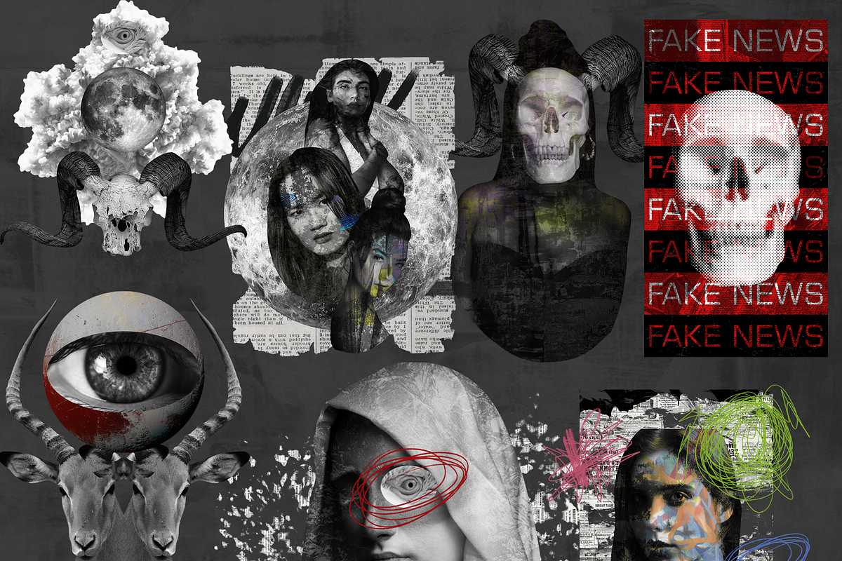 MONOCHROME collage pack, an Object Graphic by Natali Batu (Photo 12 of 31)