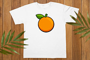 Cartoon Clementine Clipart Set, a Food Illustration by newminddesign (Thumbnail 3 of 8)