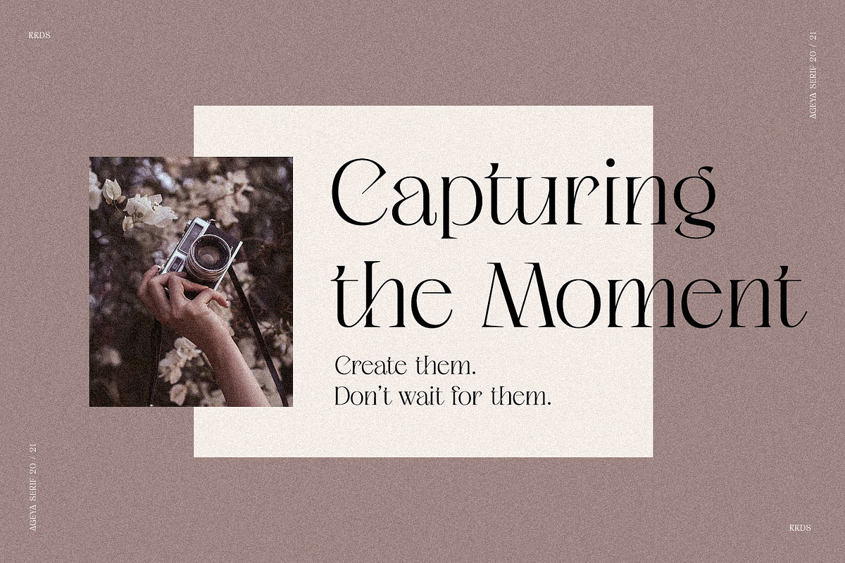 Ageya - Modern Elegant Serif Font, a Serif Font by Kulokale (Photo 6 of 12)
