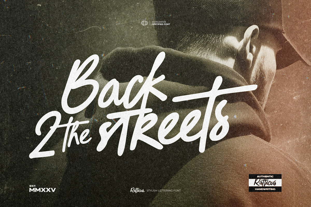 Ratticus - Stylish Lettering Font, a Script Font by ikiiko (Photo 2 of 7)