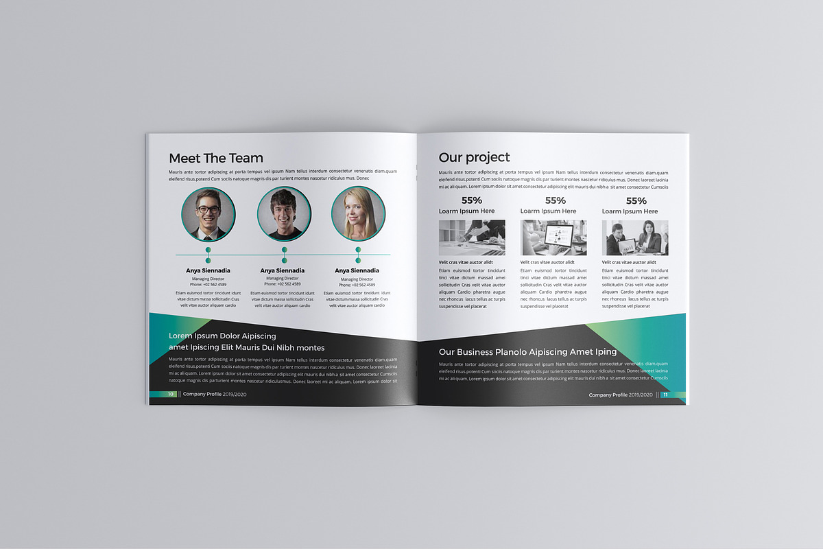 Square Brochure Design 01, a Brochure Template by JanySultana (Photo 6 of 14)