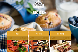 Amang Resto - Restaurant WP Theme