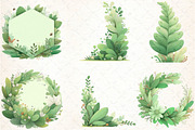 Watercolor Foliage Clipart Bundle, an Illustration by DreamCafeArt (Thumbnail 5 of 6)