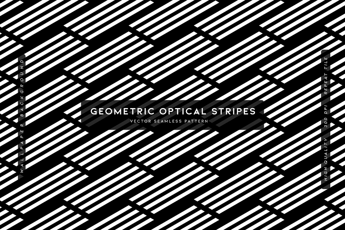 Geometric Optical Stripes, a Pattern Graphic by MalyskaStudio (Photo 1 of 11)
