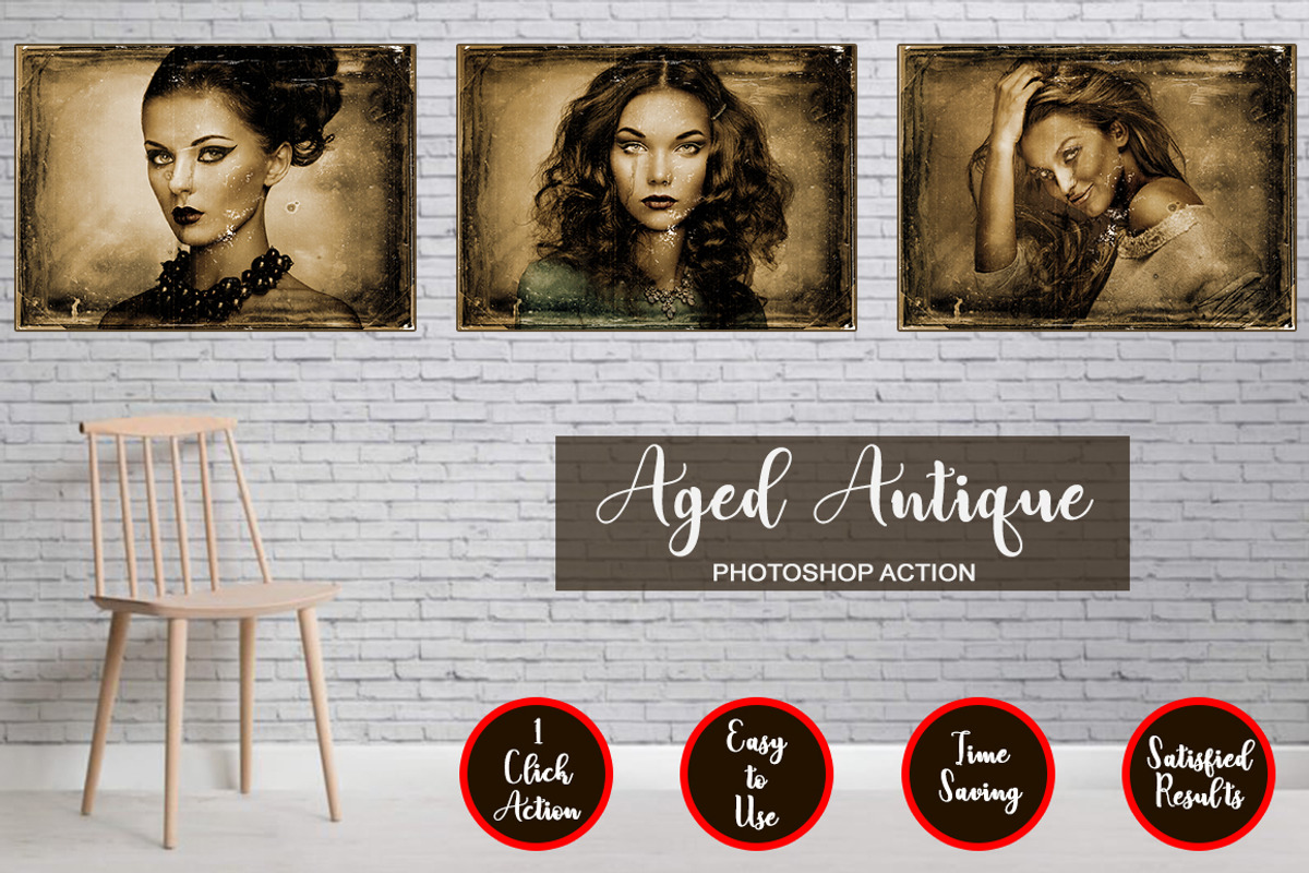 Aged Antique Photoshop Action, an Action Add-On by designvillage (Photo 1 of 12)
